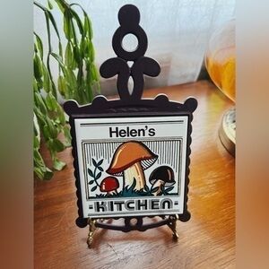 Vtg 1970's Kitschy Mushroom Trivet